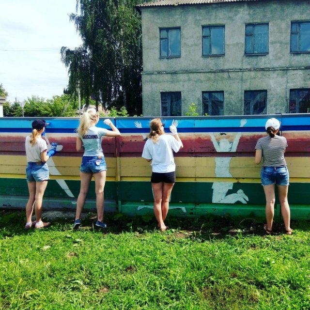 Грязинская молодёжь добавила красок в городской пейзаж