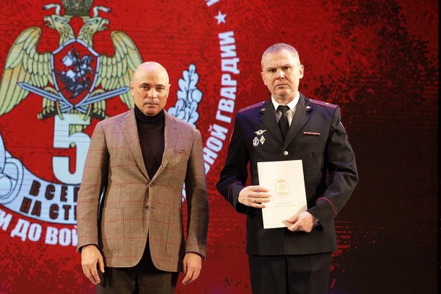 В Липецке состоялась торжественная церемония награждения, посвящённая Дню войск национальной Гвардии Российской Федерации